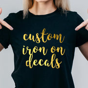 Custom Logo Iron-On Transfer For Clothing Patches DIY Washable T-Shirts Thermo Sticker Applique