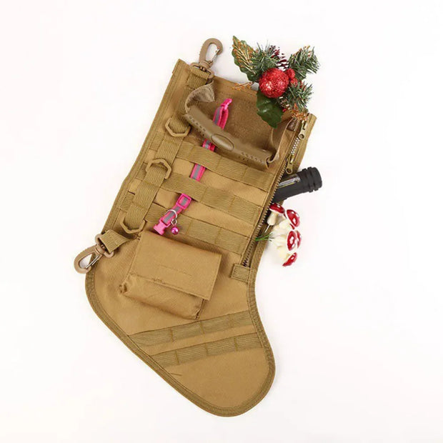 Christmas MOLLE Stocking Socks Tactical Military Bag Dump Drop Pouch Utility Storage Bags Combat Hunting Pack Magazine Pouches