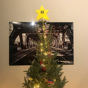 Durable Pixel Star Design Christmas Tree Belongs To Household Products Dirt Resistant Durable Affordable And Versatile