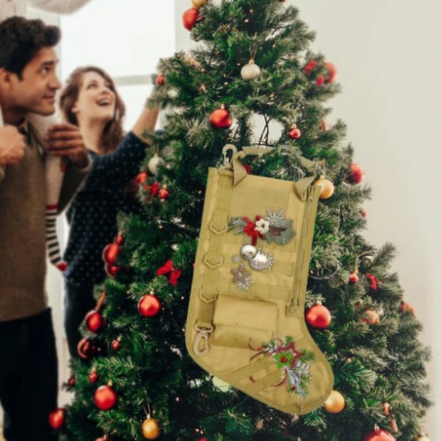 Christmas MOLLE Stocking Socks Tactical Military Bag Dump Drop Pouch Utility Storage Bags Combat Hunting Pack Magazine Pouches