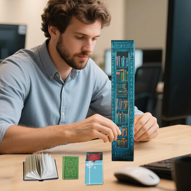 Book Lover Advent Calendar Holiday Countdown Decor Christmas Party Supplies Paper Craft Gift Idea Literary Themed Celebration