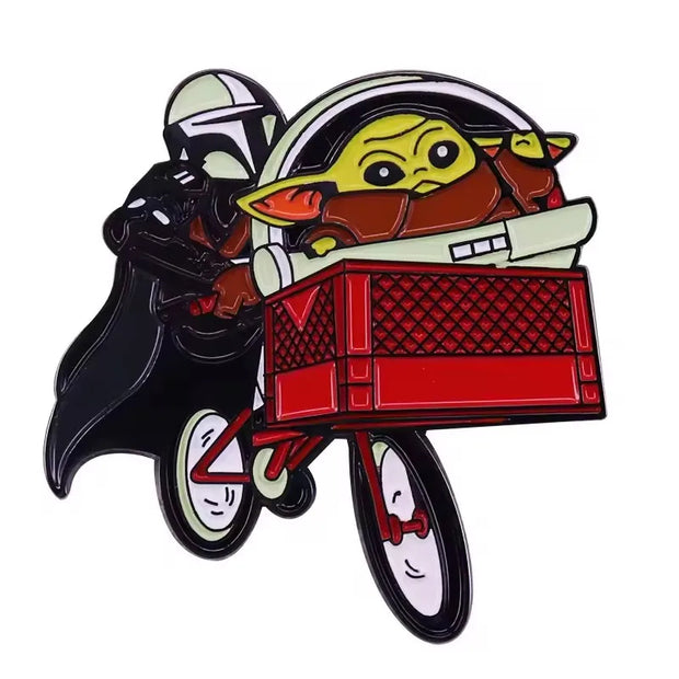 90s Retro Wars Movies Enamel Pins Cartoon Metal Brooch Badge Fashion Jewellery Backpack Accessory Gifts