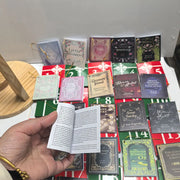 2025 Mini Book Advent Calendar 24 Books Gifts For Book Lovers Christmas Countdown Decor Holiday Bookworm Gift Idea Festival