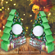 DIY Christmas Tree Rotate Drawing Ball Set Electric Painting Machine Christmas Decoration Kids Electric Toys For Children Gift-A