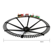 Christmas Train Set with Realistic Sound and Light Railway Car Battery Operated Festive Tree Decoration Toy New Year Gifts