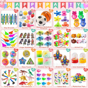 52/120Pcs Kids Birthday Party favors Pinata Stuffed Toy Finger Skateboard Stress Relief Toys Carnival Prize Pinata Filler Gift