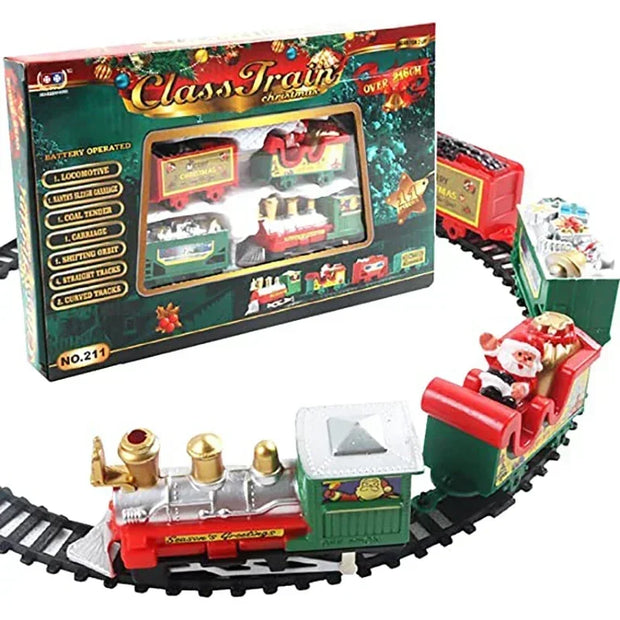Christmas Train Set Assemble Railway Tracks Toys Decor Christmas Tree Train Gift Toy For Kids Birthday Party Gift Christmas Gift