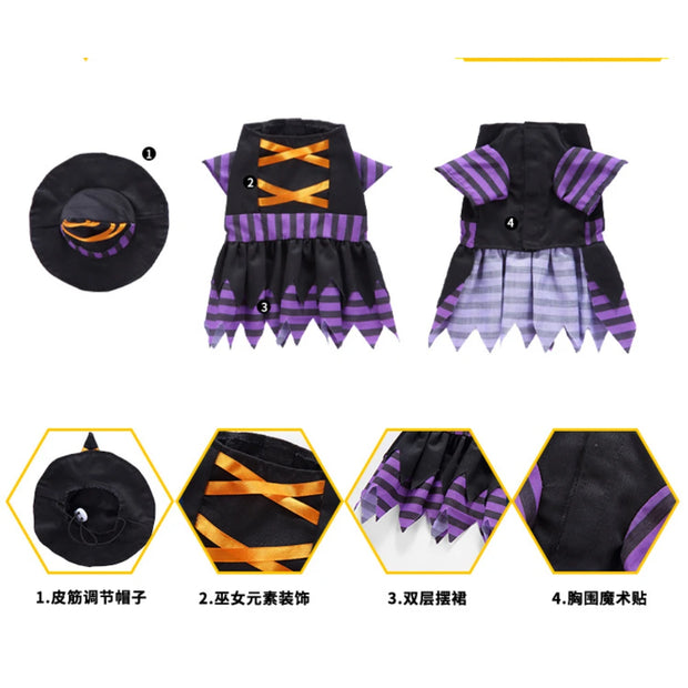 Pet Supplies Christmas Halloween Fun And Alternative Pet Clothes Personalized Dress Up Dog Four Legged Clothes