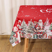 Christmas Tablecloth Christmas Decorations for Home 2025 Xmas Gifts Navidad New Year Winter Holiday Kitchen Dining Table Cover