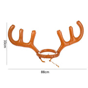 Kids Home Ring Toss New Year Gift Festival Outdoor Christmas Headband Inflated Toys Ferrule Game Inflatable Antler Hat