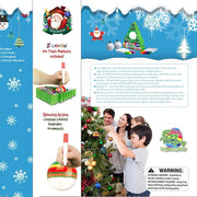 DIY Christmas Tree Rotate Drawing Ball Set Electric Painting Machine Christmas Decoration Kids Electric Toys For Children Gift-A