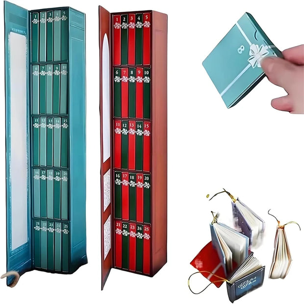 2025 Mini Book Advent Calendar 25 Book Gifts For Book Lovers Christmas Countdown Decor Holiday Bookworm Gift Idea