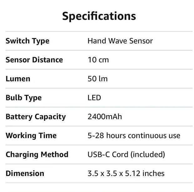 1 rechargeable LED light and motion sensor candle light, flameless design, perfect gift for Christmas and Thanksgiving