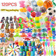 52/120Pcs Kids Birthday Party favors Pinata Stuffed Toy Finger Skateboard Stress Relief Toys Carnival Prize Pinata Filler Gift