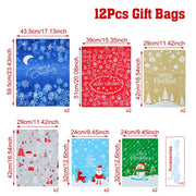 Christmas Gift Candy Bags Merry Christmas Decoration for Home 2024 Xmas Party Decor Ornaments Navidad Natal New Year Gifts 2025