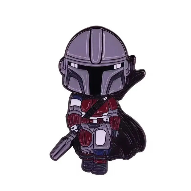 90s Retro Wars Movies Enamel Pins Cartoon Metal Brooch Badge Fashion Jewellery Backpack Accessory Gifts