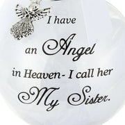 Home Decoration Xmas I Have An Angel In Heaven Memorial Ornament Family Pendant Hanging Ornaments Feather Ball