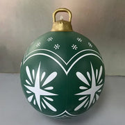 60cm Outdoor Christmas Inflatable Decorated Ball PVC Giant Big Large Balls Xmas Tree Decorations Toy Ball Without Light Ornament