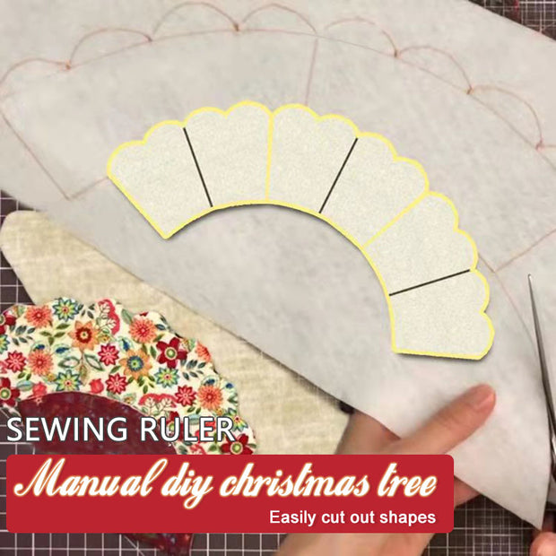 Handmade Christmas Tree Quilting Template Set Multifunctional Acrylic DIY Sewing Ruler Practical Sewing Pattern Tools